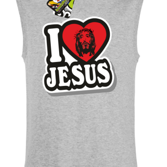 I love Jesus StickStyle - bezrękawnik męski 