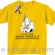 Pokolenie Jana Pawła II Wymagajcie od Siebie - koszulka dziecięca żółta 