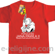 Pokolenie Jana Pawła II Wymagajcie od Siebie - koszulka dziecięca czerwona 