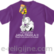 Pokolenie Jana Pawła II Wymagajcie od Siebie - koszulka dziecięca fioletowa 