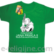Pokolenie Jana Pawła II Wymagajcie od Siebie - koszulka dziecięca zielona