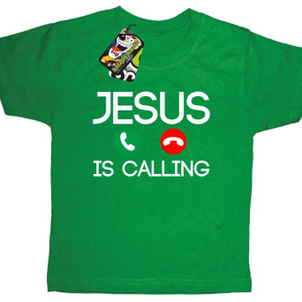 Jesus is Calling słuchawki - koszulka dziecięca
