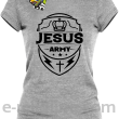Jezus Army Odznaka - koszulka damska - szara