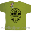 Jesus Army Odznaka - koszulka dziecięca - limonka