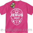 Jesus Army Odznaka - koszulka dziecięca - fuksja