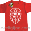 Jesus Army Odznaka - koszulka dziecięca - czerwony
