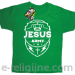 Jesus Army Odznaka - koszulka dziecięca - zielona