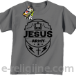 Jesus Army Odznaka - koszulka dziecięca - szary