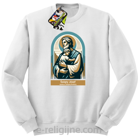 Święty Józef - bluza męska standard biały