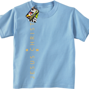 JESUS CHRIST Cross pionowy napis - koszulka dziecięca