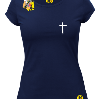 Symbol mały krzyż - koszulka damska