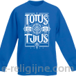 Totus Tuus - Bluza dziecięca bez kaptura niebieski