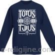 Totus Tuus - Bluza dziecięca bez kaptura granatowy