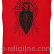 Jezus Chrystus Witraż - Bezrękawnik męski czerwony