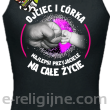 Ojciec i córka najlepsi przyjaciele na całe życie - Top damski czarny
