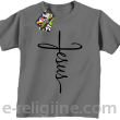 Jesus pisany krzyżem - koszulka Dziecięca -5