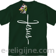 Jesus pisany krzyżem - koszulka Dziecięca -8