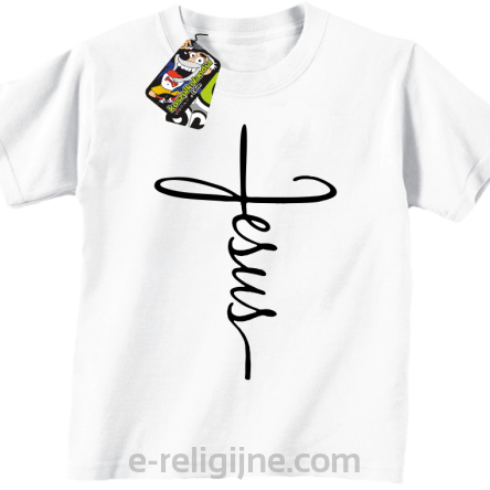 Jesus pisany krzyżem - koszulka Dziecięca -6