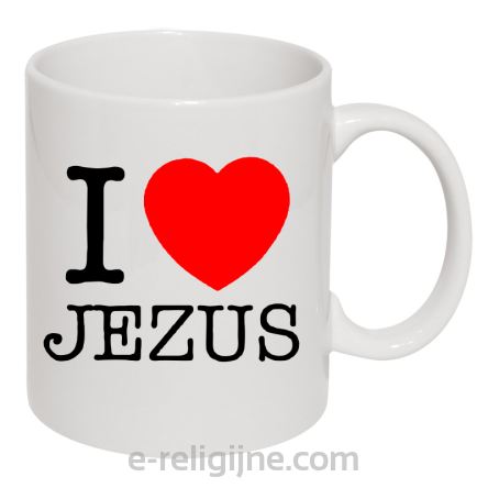 I love JEZUS  - kubek ceramiczny PROMOCJA 