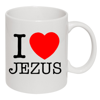 I love JEZUS  - kubek ceramiczny PROMOCJA 