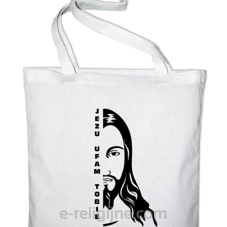 Jezu Ufam Tobie pół twarzy - torba na zakupy -2