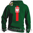 POLSKA pionowy pasek z herbem - Bluza z kapturem khely