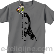 Jezu Ufam Tobie pół twarzy - koszulka męska -5
