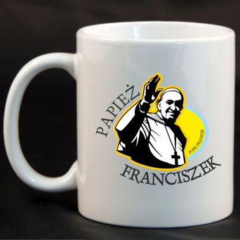Papież Franciszek Pope Francis Bądźcie Błogosławieni - Kubek ceramiczny 