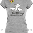Gołąb Pokoju - Jeżeli Bóg z nami któź przeciwko nam ? - koszulka damska melanż 