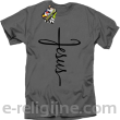 Jesus pisany krzyżem - koszulka męska - 3