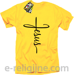 Jesus pisany krzyżem - koszulka męska