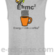 E=mc2 - energy = milk*coffee2 - Bezrękawnik męski melanż 