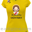Jezus Kocha Wszystkich - koszulka damska - żółta