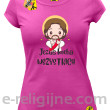 Jezus Kocha Wszystkich - koszulka damska - różowa